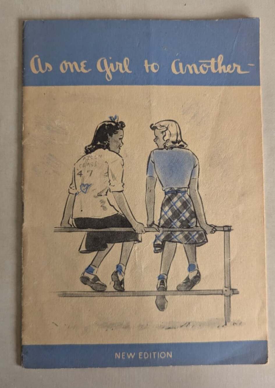 As One Girl to Another Kotex New Edition Vintage Pamphlet 1944